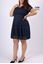 Picture of CURVY GIRL NAVY BLUE SKATER DRESS